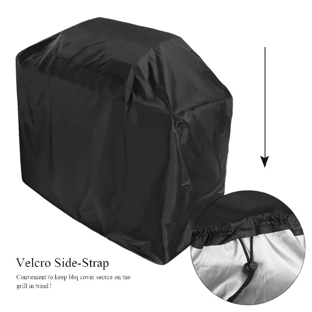Heavy-Duty Waterproof BBQ Grill Cover – UV-Resistant, Dustproof, All-Weather Outdoor Protection for Gas, Charcoal & Electric Grills – Available in 5 Sizes, Black - Home Fads