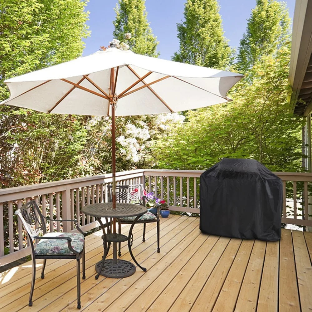 Heavy-Duty Waterproof BBQ Grill Cover – UV-Resistant, Dustproof, All-Weather Outdoor Protection for Gas, Charcoal & Electric Grills – Available in 5 Sizes, Black - Home Fads