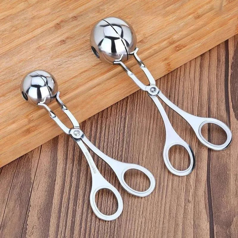 Stainless Steel Meatball Maker Clip - Versatile Kitchen Utensil for Crafting Perfect Meat, Fish, Rice Balls, and Cookies - Home Fads
