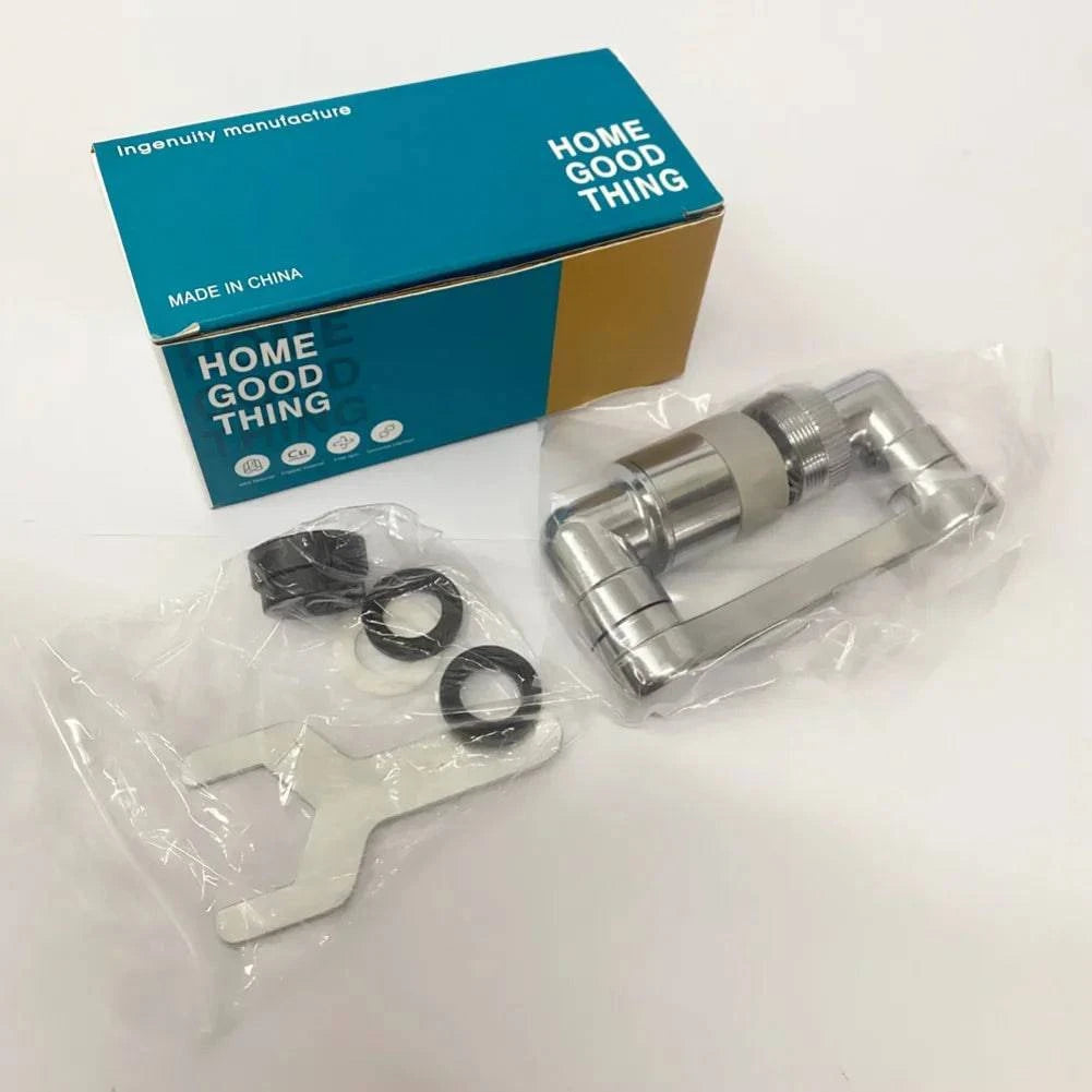 High-Quality Metal Faucet Extender with 1080° Rotational Swivel Arm for Kitchen and Bathroom - Home Fads