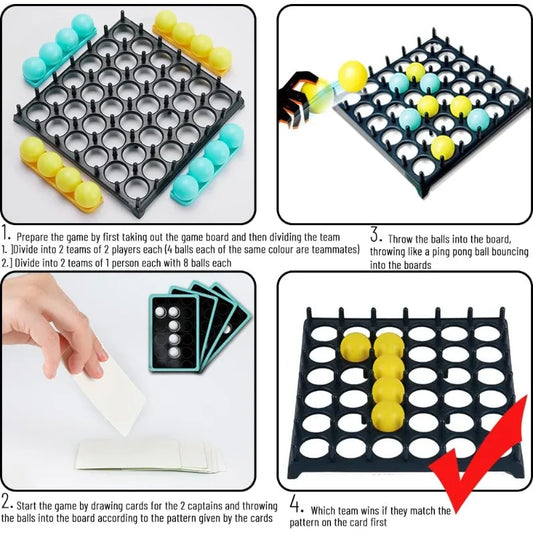 Interactive Bouncing Ball Board Game – Educational Family Game for Kids, Parties, and Group Play - Home Fads