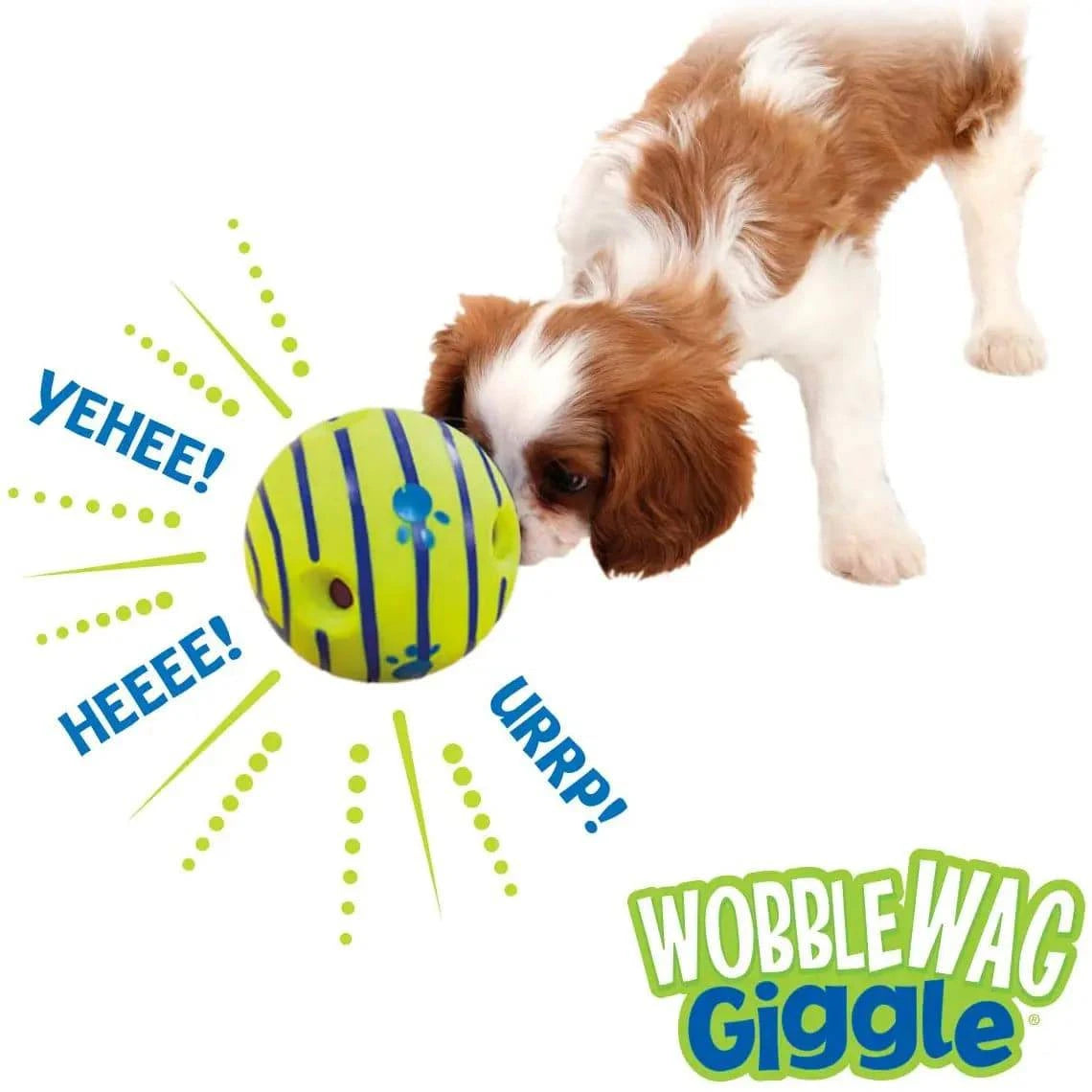 Interactive Wobble Wag Giggle Glow Ball for Dogs | Fun Sounds | Durable Pet Toy - Home Fads