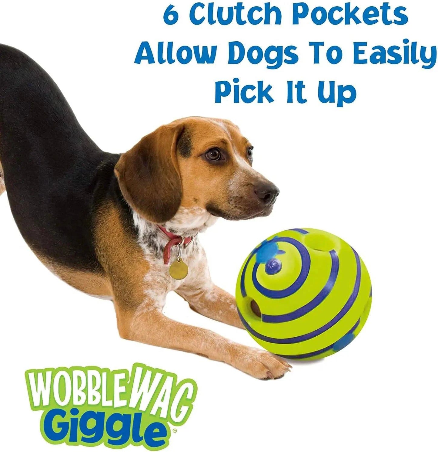 Interactive Wobble Wag Giggle Glow Ball for Dogs | Fun Sounds | Durable Pet Toy - Home Fads