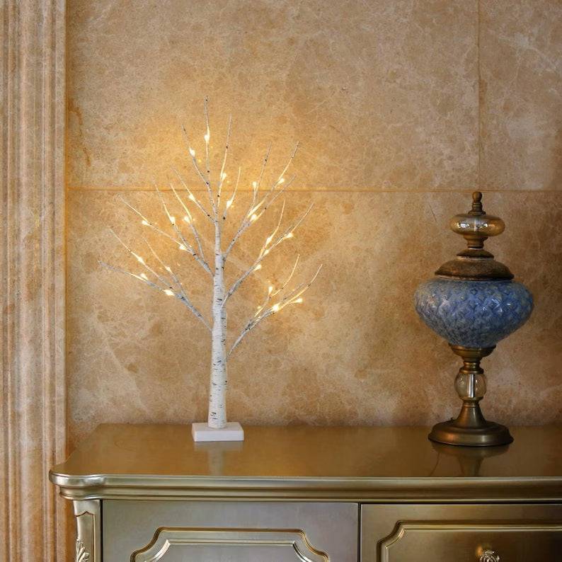 LED Birch Tree Lamp for Home Decor - Ideal for Various Celebrations and Occasions - Indoor Bedroom, Party, and Landscape Lighting - Home Fads
