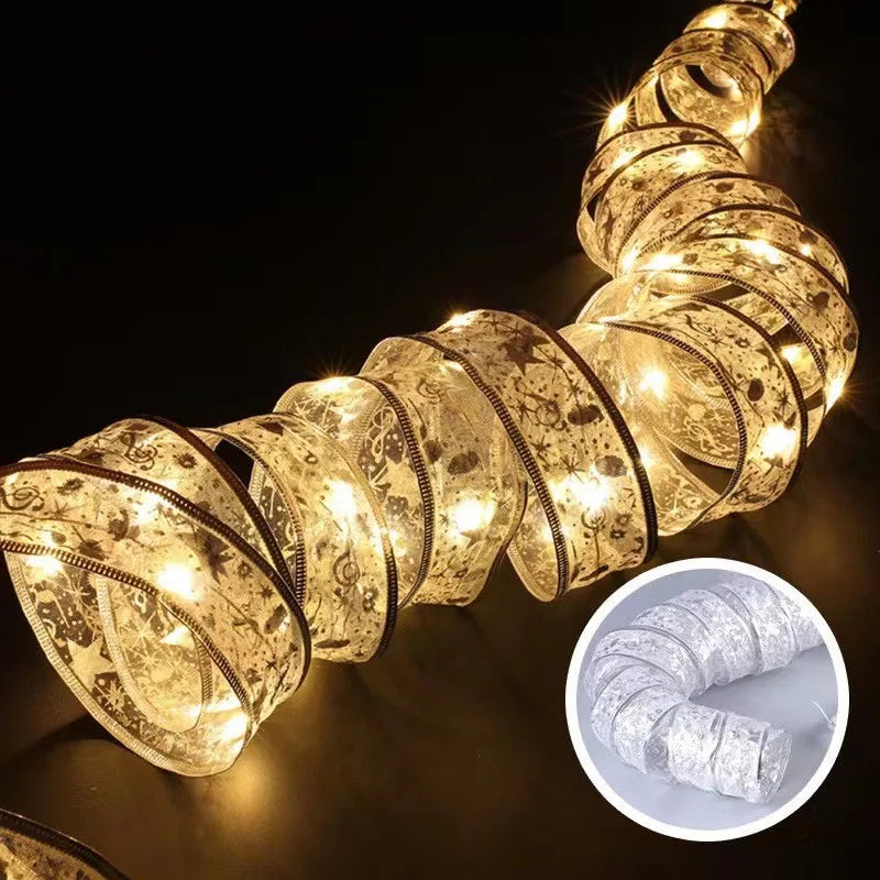 LED Ribbon Fairy Lights – Decorative String Lights for Home, Tree Ornaments, and DIY Projects – Perfect for Holiday and New Year Celebrations - Home Fads