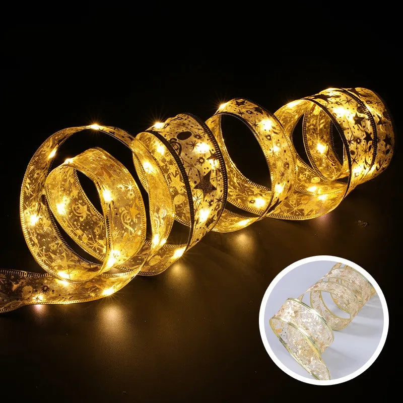 LED Ribbon Fairy Lights – Decorative String Lights for Home, Tree Ornaments, and DIY Projects – Perfect for Holiday and New Year Celebrations - Home Fads