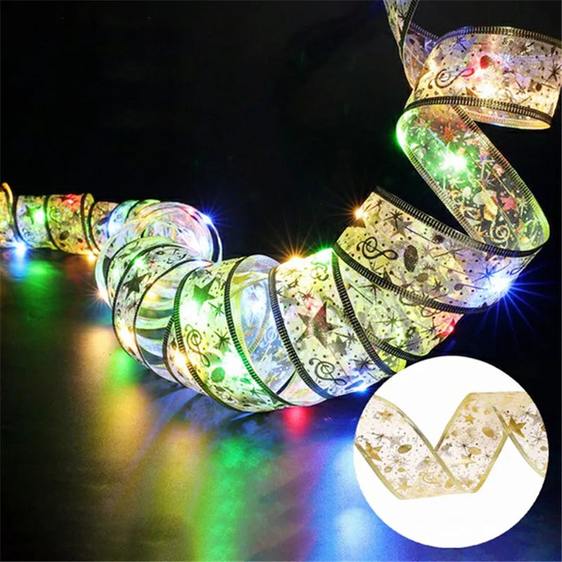 LED Ribbon Fairy Lights – Decorative String Lights for Home, Tree Ornaments, and DIY Projects – Perfect for Holiday and New Year Celebrations - Home Fads