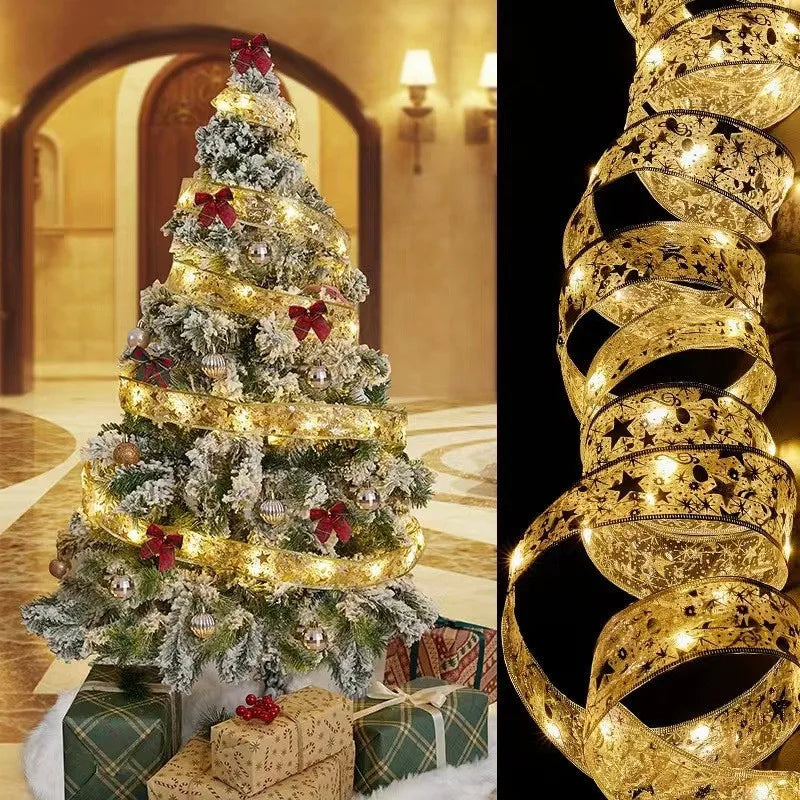 LED Ribbon Fairy Lights – Decorative String Lights for Home, Tree Ornaments, and DIY Projects – Perfect for Holiday and New Year Celebrations - Home Fads