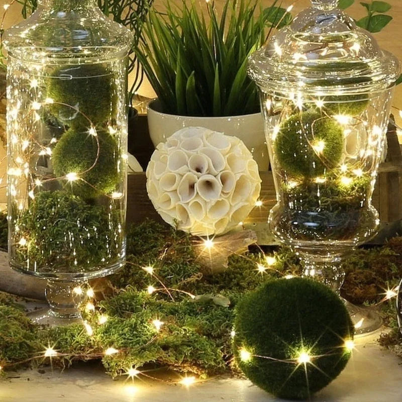 LED String Lights – USB/Battery Powered Copper/Silver Wire – Waterproof Fairy Lights for Holidays, Weddings & Parties (1M, 2M, 3M, 5M, 10M, 20M) - Home Fads