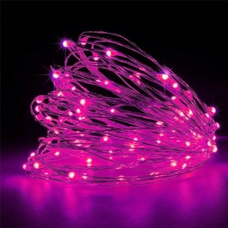 LED String Lights – USB/Battery Powered Copper/Silver Wire – Waterproof Fairy Lights for Holidays, Weddings & Parties (1M, 2M, 3M, 5M, 10M, 20M) - Home Fads