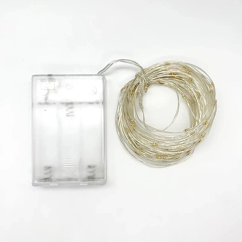 LED String Lights – USB/Battery Powered Copper/Silver Wire – Waterproof Fairy Lights for Holidays, Weddings & Parties (1M, 2M, 3M, 5M, 10M, 20M) - Home Fads