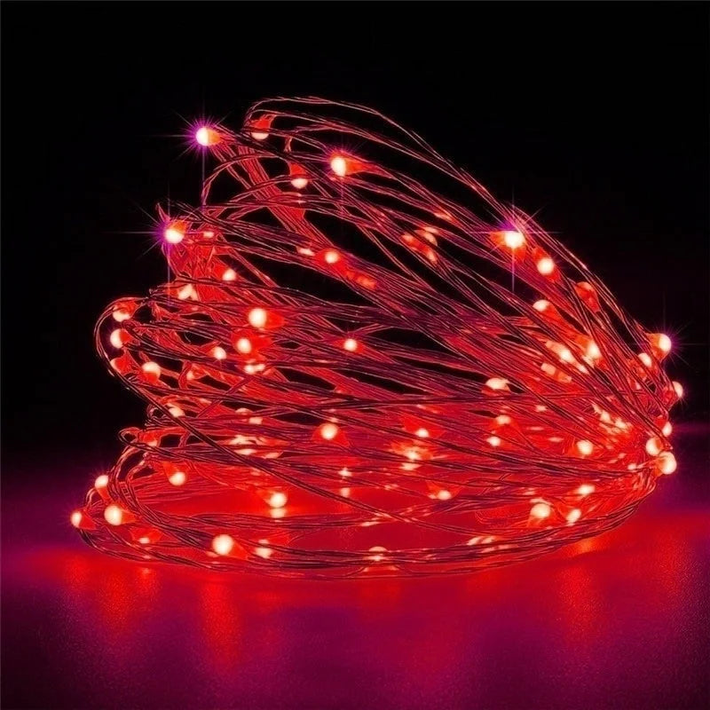 LED String Lights – USB/Battery Powered Copper/Silver Wire – Waterproof Fairy Lights for Holidays, Weddings & Parties (1M, 2M, 3M, 5M, 10M, 20M) - Home Fads