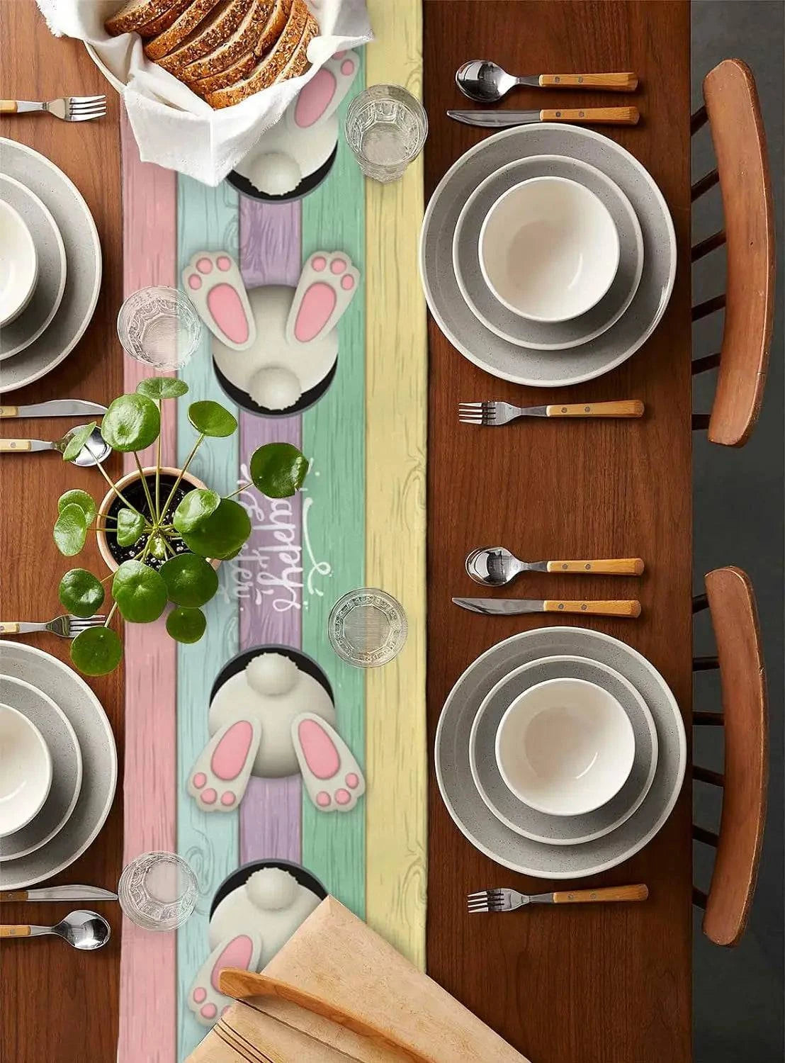 Linen Table Runners Dresser Scarves – Spring Designs for Dining Tables – Available in Three Sizes - Home Fads