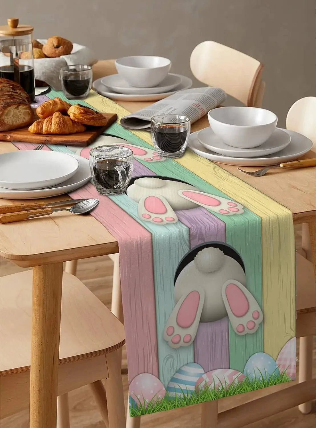 Linen Table Runners Dresser Scarves – Spring Designs for Dining Tables – Available in Three Sizes - Home Fads