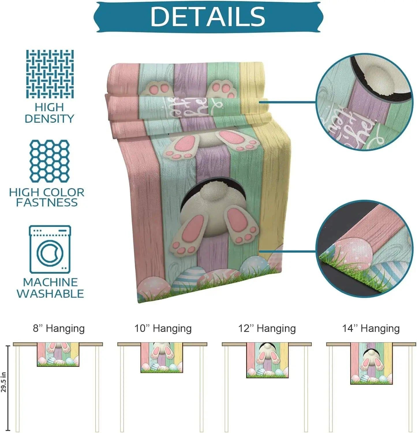 Linen Table Runners Dresser Scarves – Spring Designs for Dining Tables – Available in Three Sizes - Home Fads