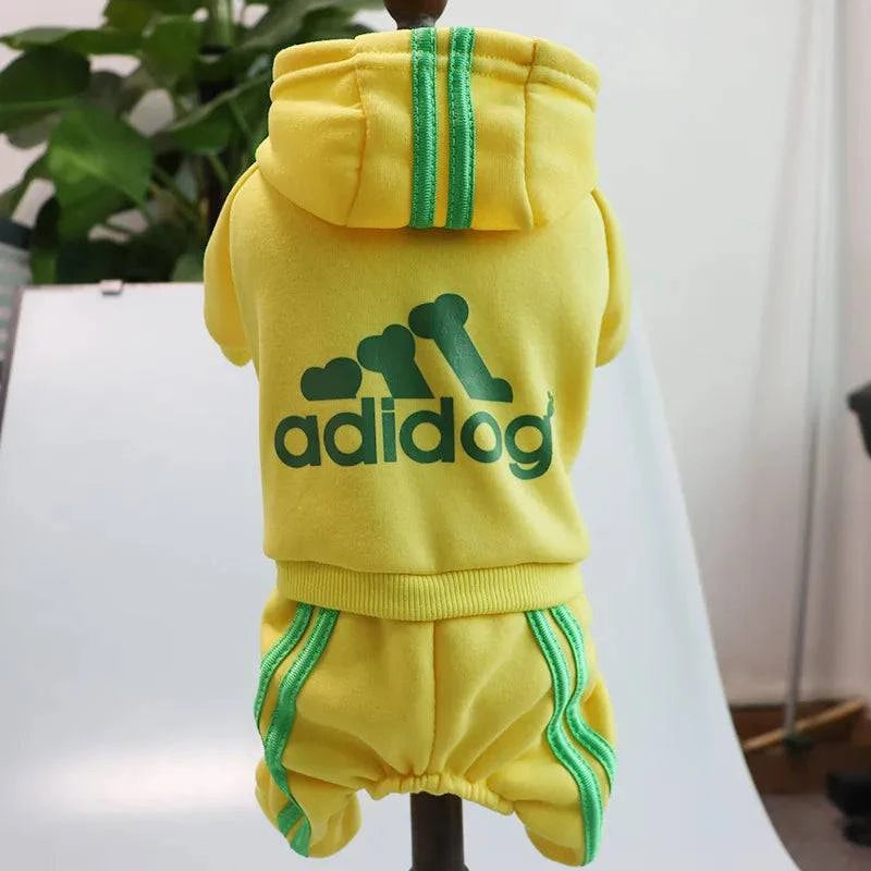 Luxury Adidog Pet Sweater for Small to Medium Dogs - Warm Four-Legged Winter Clothes - Home Fads