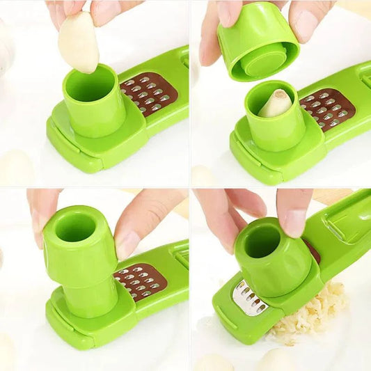 Manual Garlic Grinder - Kitchen Cooking Tool for Garlic and Ginger - Home Fads