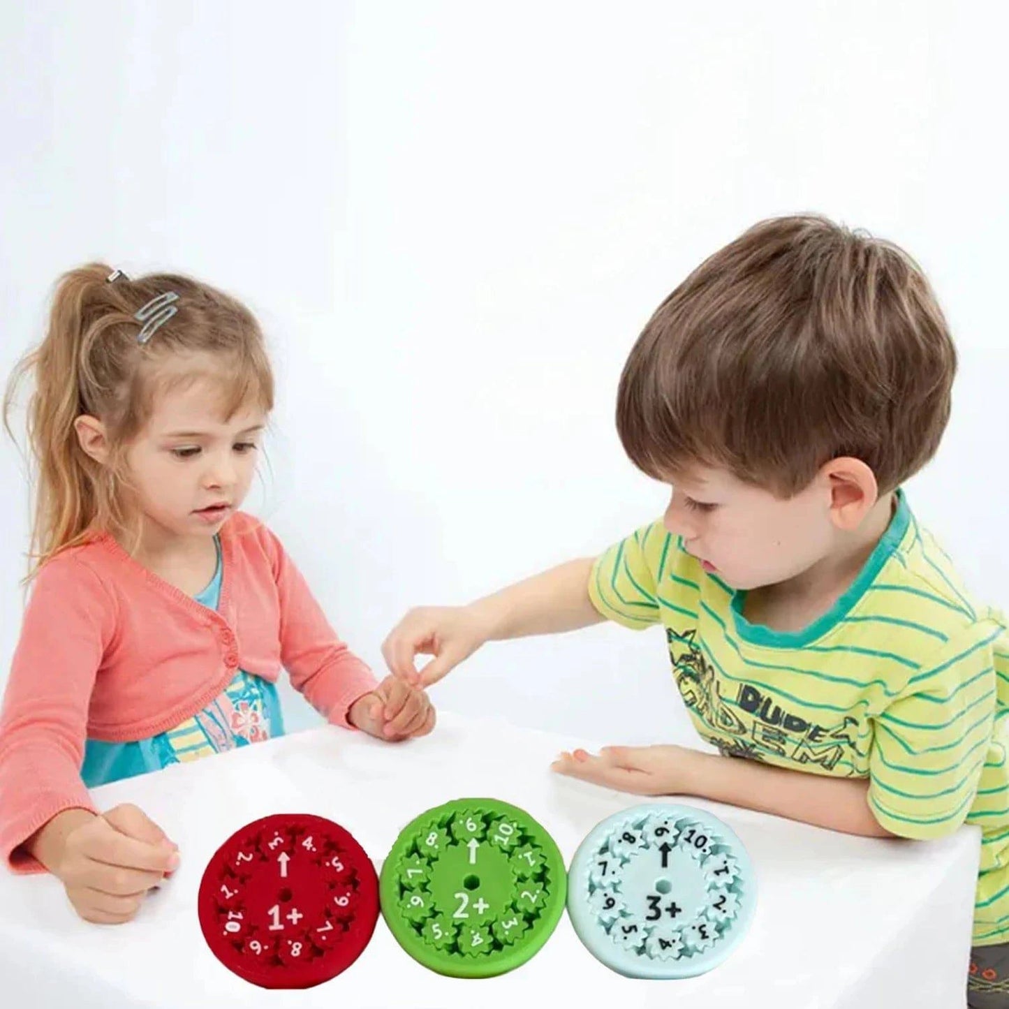 Math Fidget Spinners Set: Choose from 9 Pcs for Multiplication or 9 Pcs for Addition, Educational Toys - Home Fads