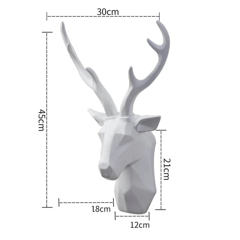 Modern Nordic Deer Head Wall Décor - Home Fads