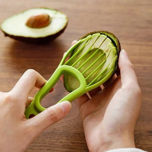 Multi-Function Avocado Cutter, Corer and Fruit Slicer - Kitchen Tool for Shea Coring, Butter Slicing, and More - Home Fads