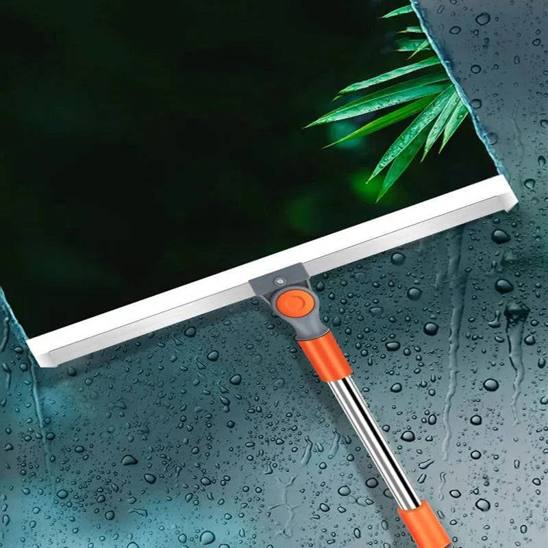 Multifunctional Long Handle Cleaning Floor Wiper with Silicone Bristles - Household Window Glass Squeegee Strip - Home Fads