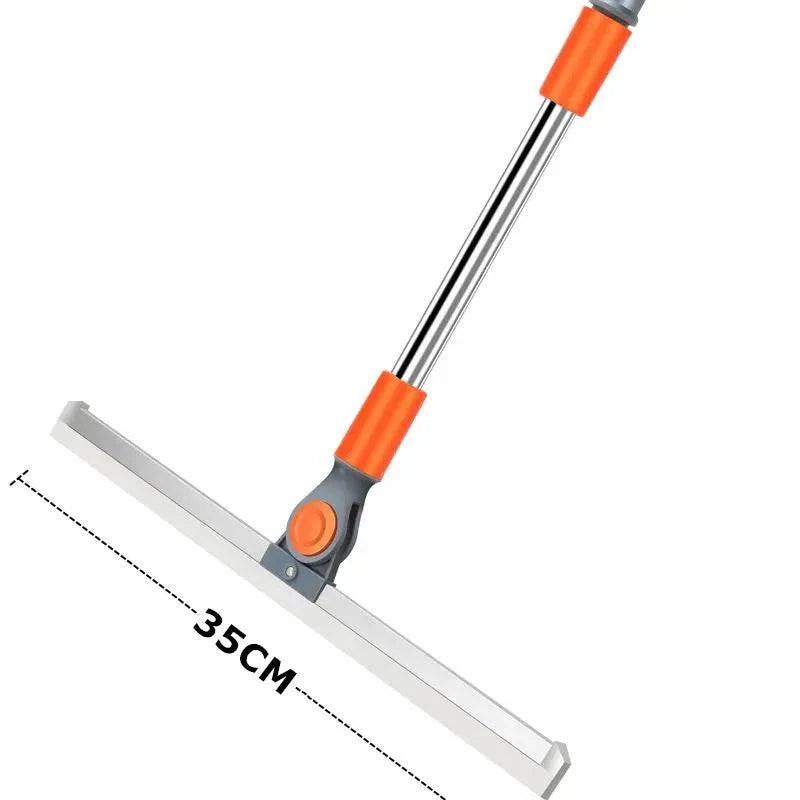 Multifunctional Long Handle Cleaning Floor Wiper with Silicone Bristles - Household Window Glass Squeegee Strip - Home Fads