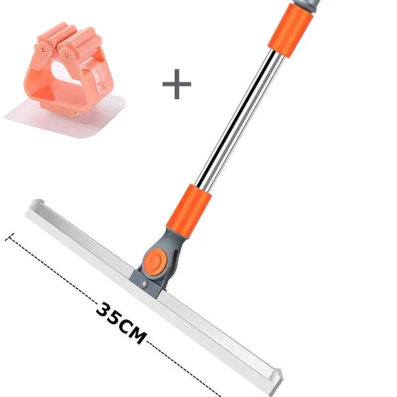 Multifunctional Long Handle Cleaning Floor Wiper with Silicone Bristles - Household Window Glass Squeegee Strip - Home Fads