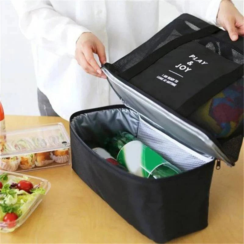 New Thermal Insulation Shoulder Bag - Handy Lunch Tote for Picnics and Beach Trips - Home Fads