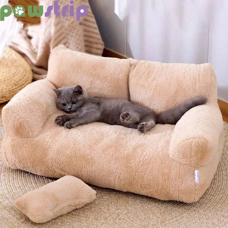 Opulent Plush Non-Slip Washable Sofa Bed for Dogs and Cats - Soft and Luxurious Pet Furniture - Home Fads