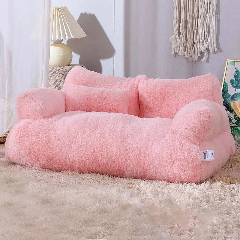 Opulent Plush Non-Slip Washable Sofa Bed for Dogs and Cats - Soft and Luxurious Pet Furniture - Home Fads