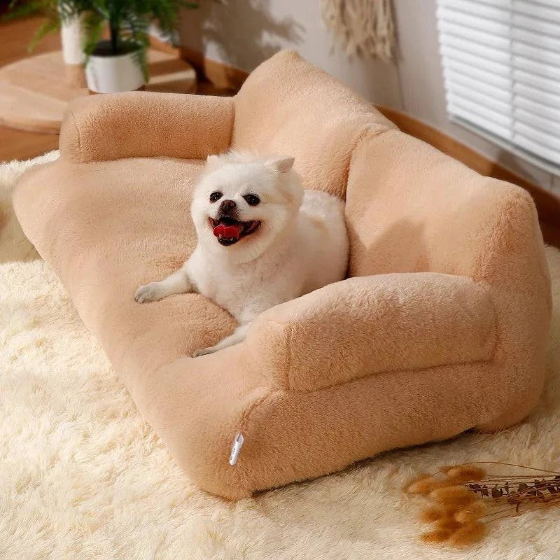Opulent Plush Non-Slip Washable Sofa Bed for Dogs and Cats - Soft and Luxurious Pet Furniture - Home Fads