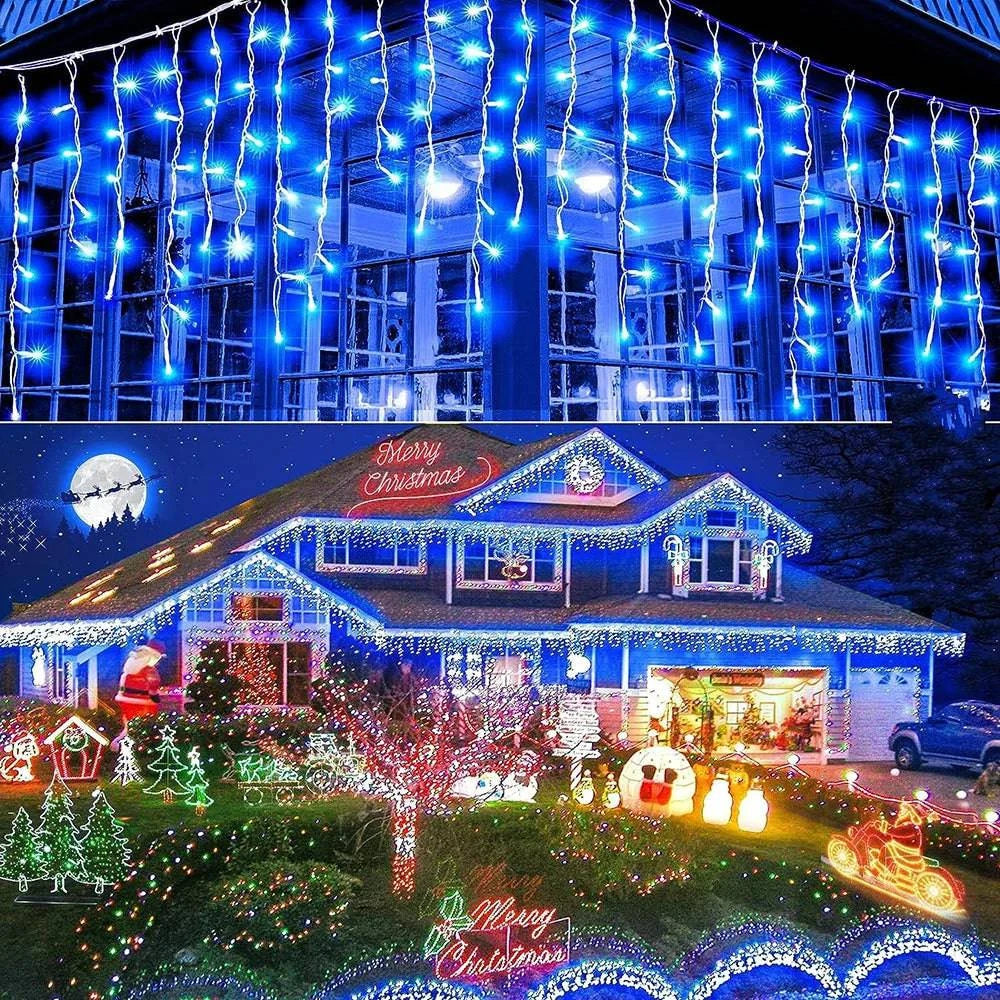 Outdoor Decorative LED Curtain String Lights – 5M Garland for Festive Outdoor Decor - Home Fads