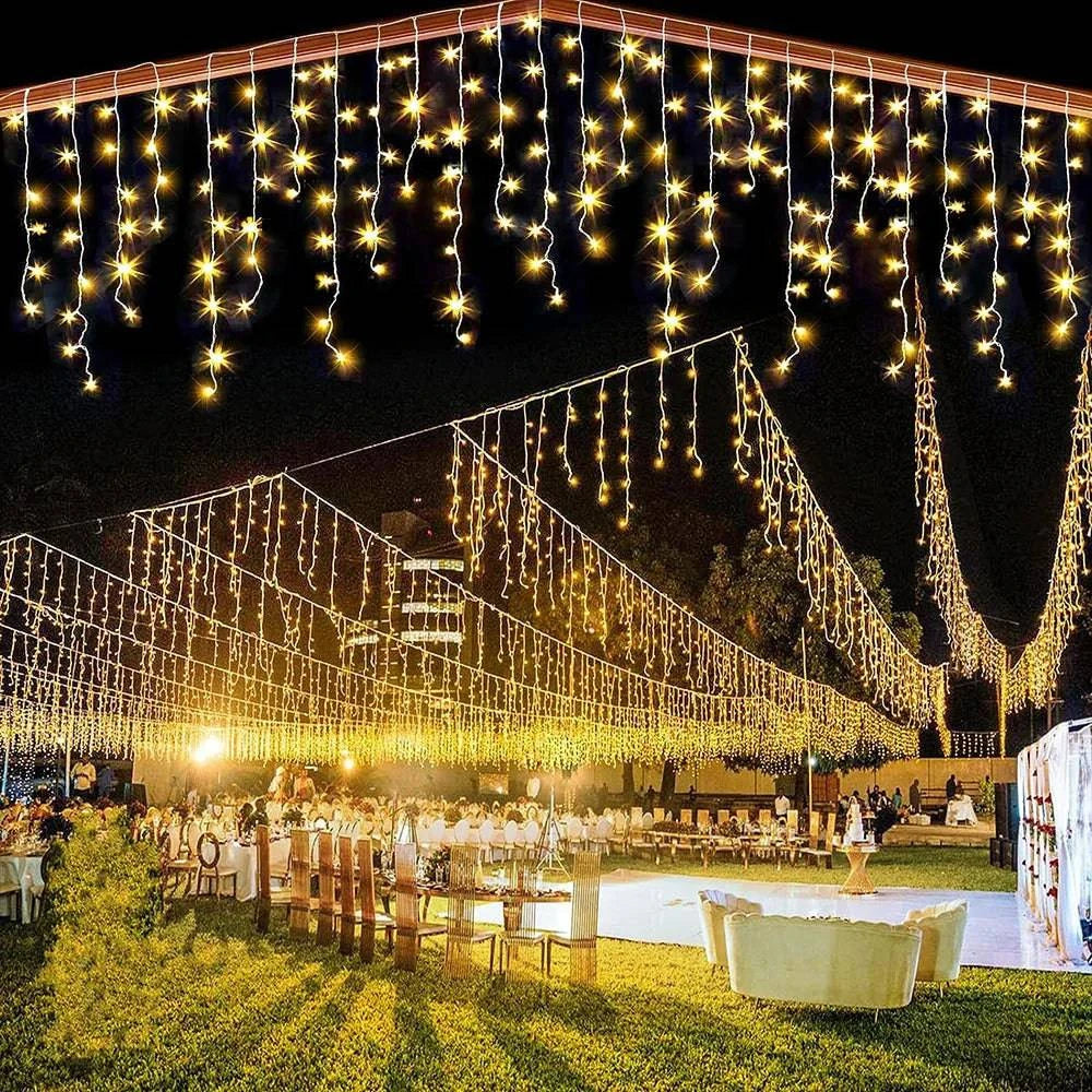Outdoor Decorative LED Curtain String Lights – 5M Garland for Festive Outdoor Decor - Home Fads