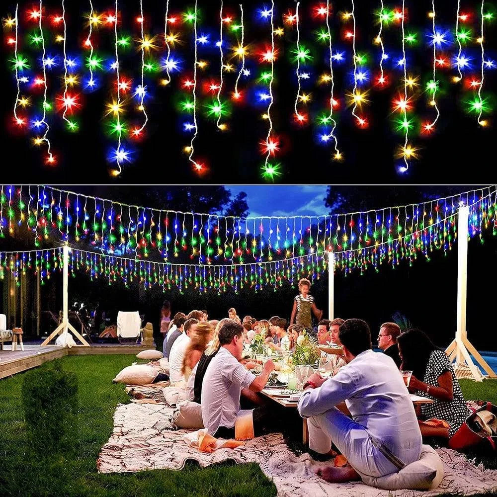 Outdoor Decorative LED Curtain String Lights – 5M Garland for Festive Outdoor Decor - Home Fads
