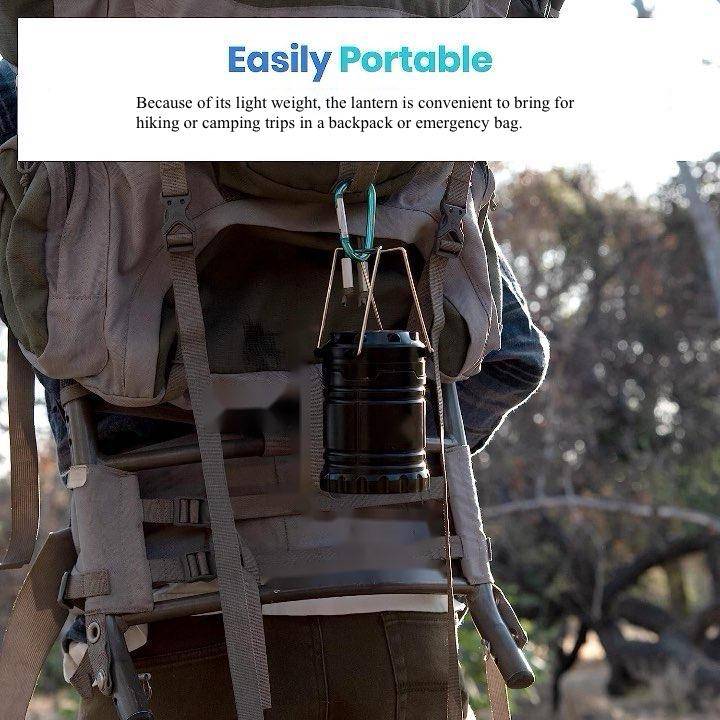 PDQ Mini 3*COB LED Portable Lantern: Ideal Working Light for Camping, Hiking, and Outdoor Activities - Home Fads