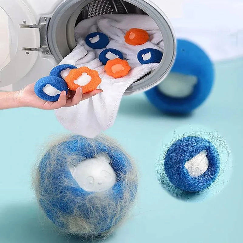 Pet Hair and Lint Remover Solution: Reusable Laundry Filter Ball for Washing Machines - Home Fads