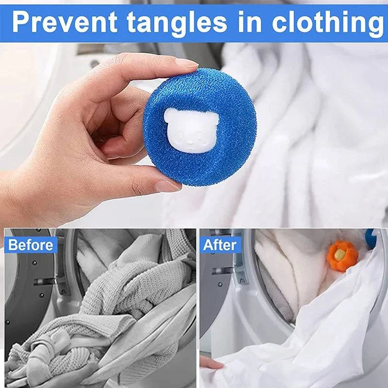 Pet Hair and Lint Remover Solution: Reusable Laundry Filter Ball for Washing Machines - Home Fads