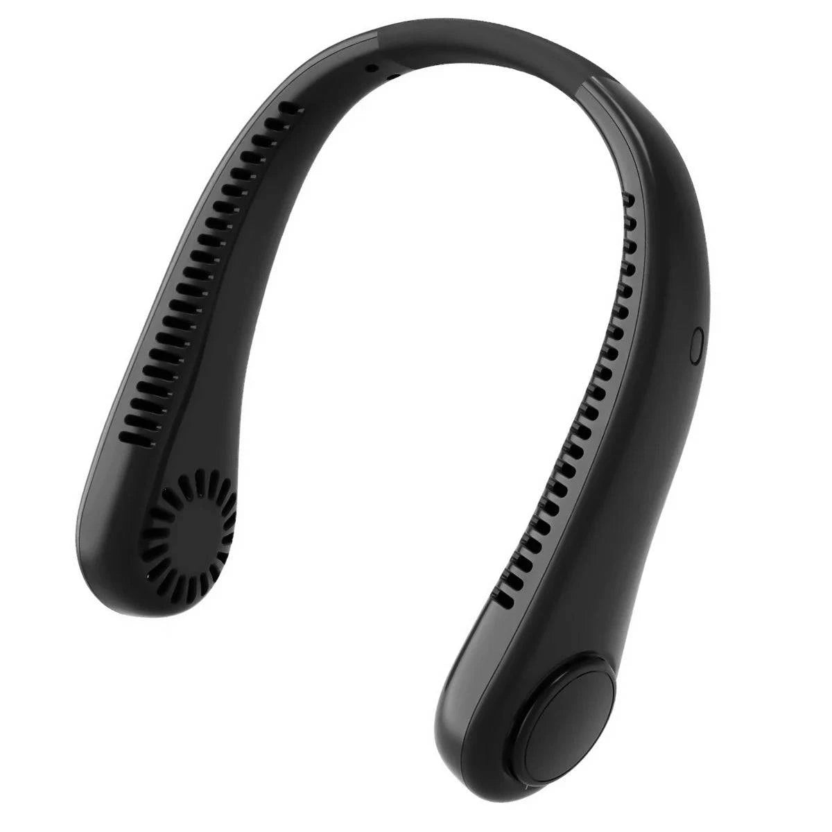 Portable Bladeless Neckband Fan with Digital Display - USB Rechargeable - Home Fads