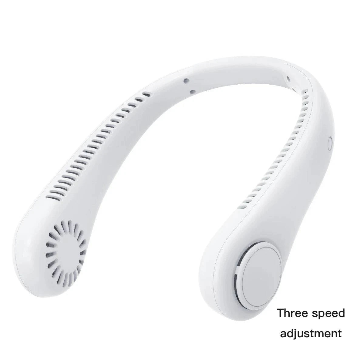 Portable Bladeless Neckband Fan with Digital Display - USB Rechargeable - Home Fads