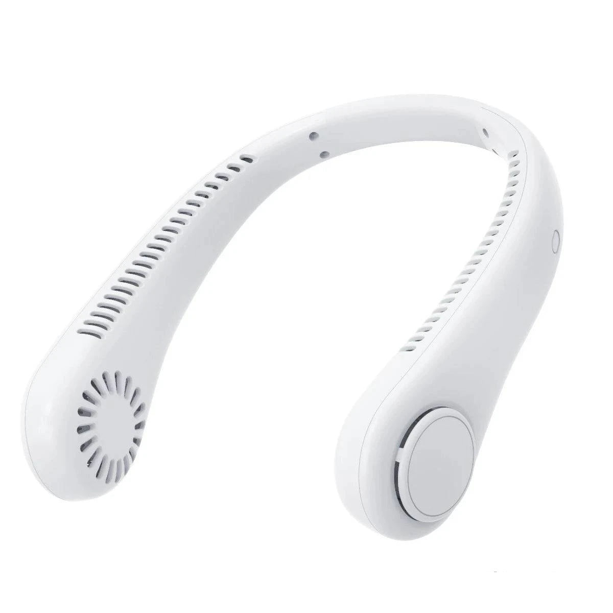 Portable Bladeless Neckband Fan with Digital Display - USB Rechargeable - Home Fads
