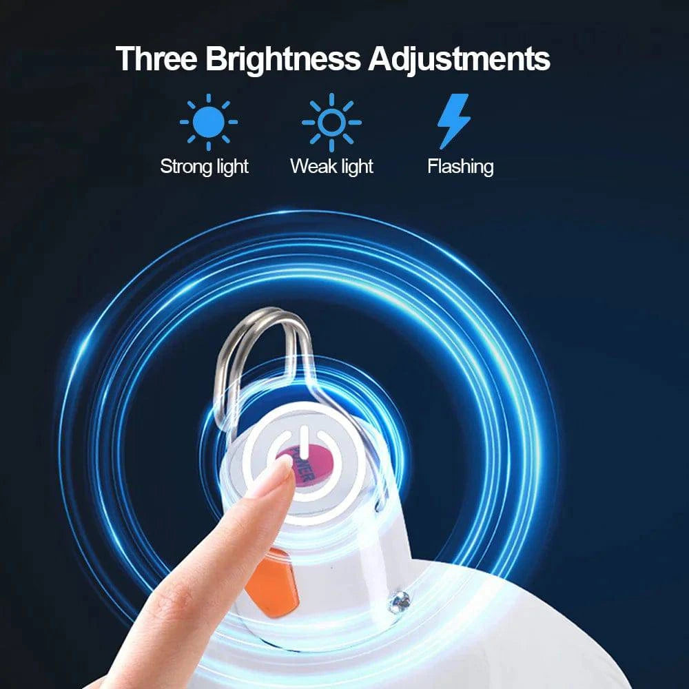 Portable Waterproof LED Camping Bulb - USB Rechargeable Emergency Light for Indoor and Outdoor Activities - Home Fads