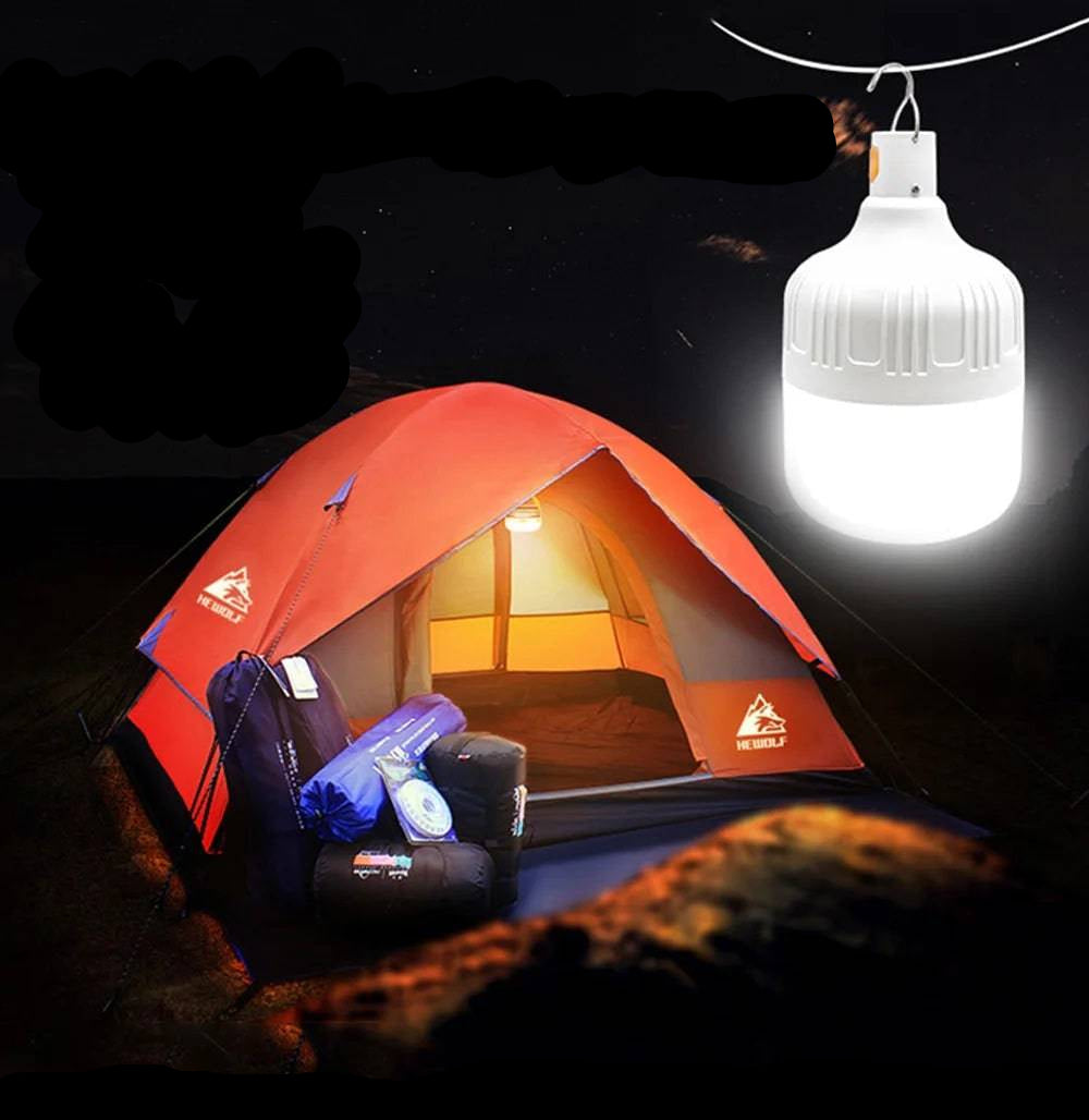 Portable Waterproof LED Camping Bulb - USB Rechargeable Emergency Light for Indoor and Outdoor Activities - Home Fads