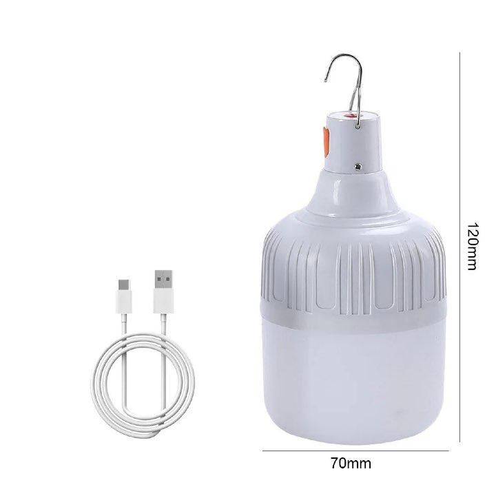 Portable Waterproof LED Camping Bulb - USB Rechargeable Emergency Light for Indoor and Outdoor Activities - Home Fads