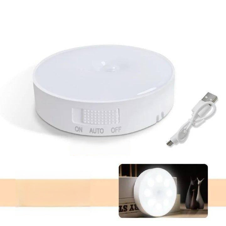 Portable Wireless Rechargeable LED Motion Sensor Night Light for Cabinets, Closets, Wardrobes, and Bedside - Home Fads