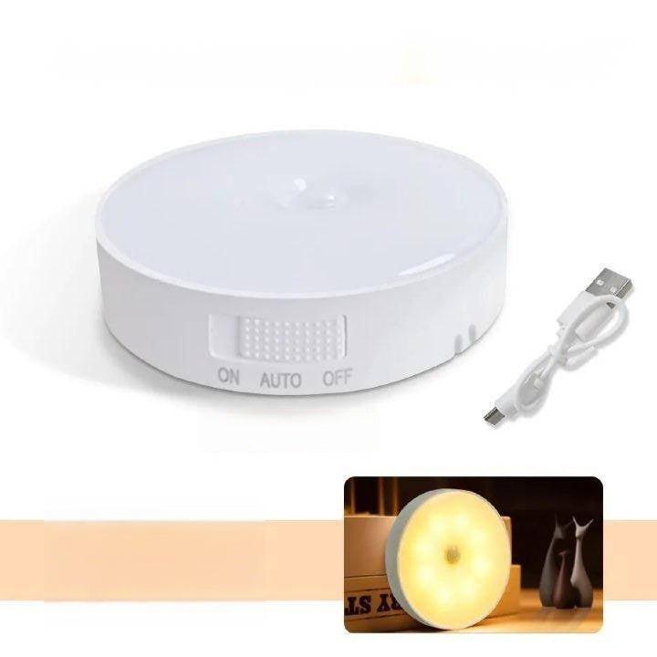 Portable Wireless Rechargeable LED Motion Sensor Night Light for Cabinets, Closets, Wardrobes, and Bedside - Home Fads