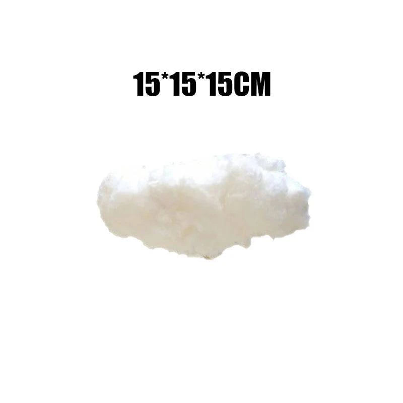 Premium Artificial White Cotton Cloud Wedding Background Decor Props - Ideal for Christmas, Birthday Parties, and Living Room DIY Hanging Decor - Home Fads