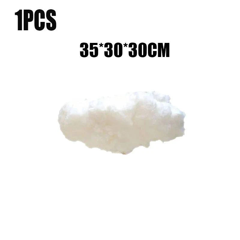 Premium Artificial White Cotton Cloud Wedding Background Decor Props - Ideal for Christmas, Birthday Parties, and Living Room DIY Hanging Decor - Home Fads