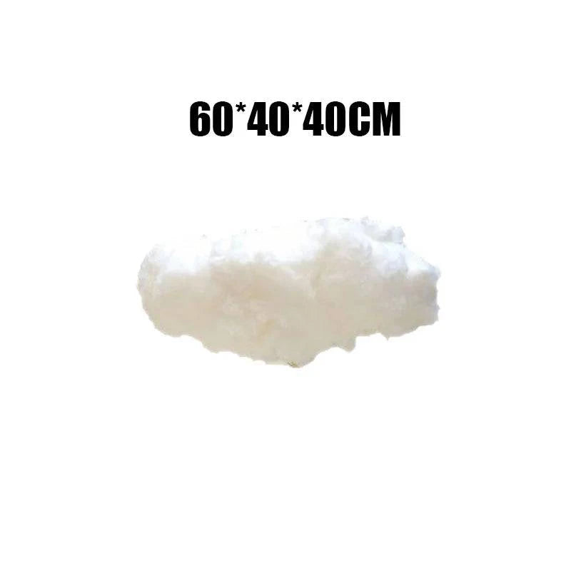 Premium Artificial White Cotton Cloud Wedding Background Decor Props - Ideal for Christmas, Birthday Parties, and Living Room DIY Hanging Decor - Home Fads