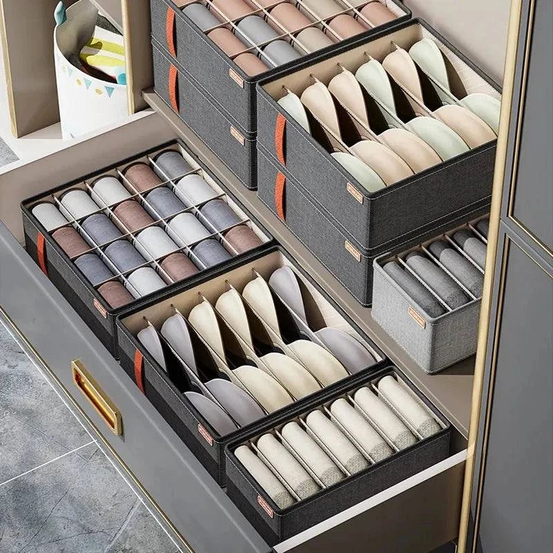 Premium Cloth Drawer Organizer for Wardrobe - Underwear, Socks, and Clothing Storage Box - Home Fads