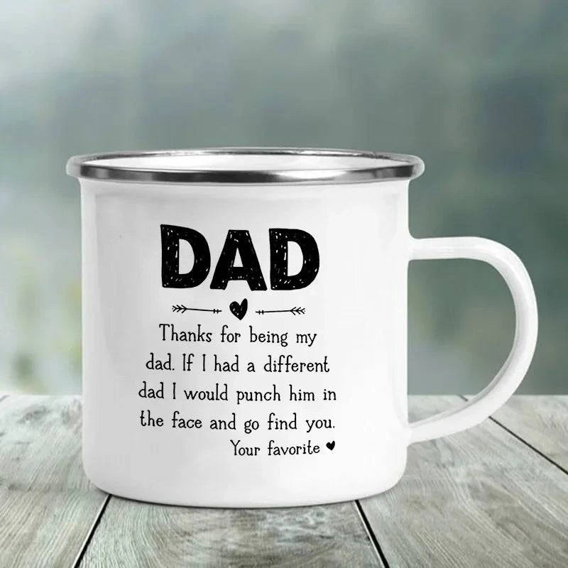 Premium Enamel Coffee Mug with Humorous Design - Perfect Gift Choice for Father's Day - Home Fads